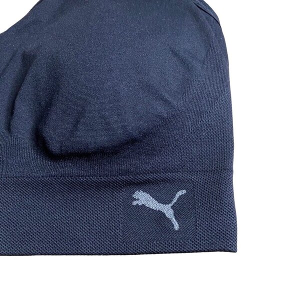 Puma Women's Black Seamless Performance Wear Sports Bra - Picture 2 of 4